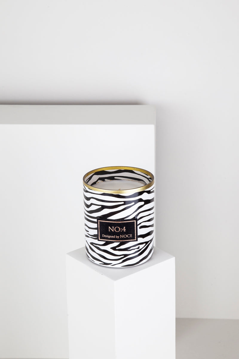 Zebra Desenli Cam Mum