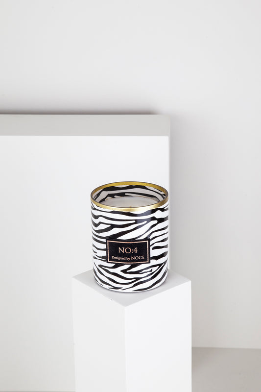 Zebra Desenli Cam Mum