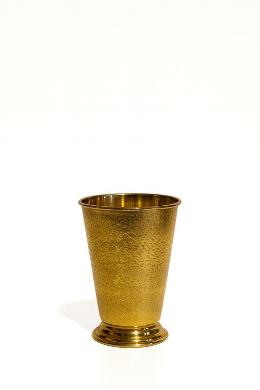 Küçük Boy Dokulu Gold Metal Bardak