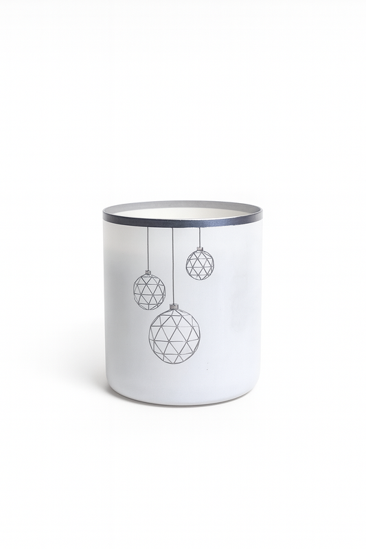 Geometrik Desenli Cam Mum
