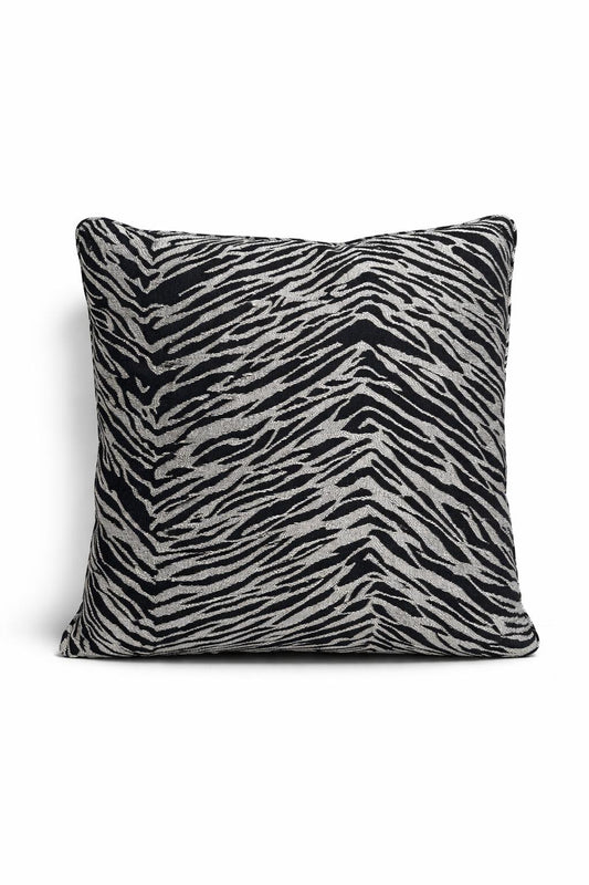 Siyah Zebra Desenli Kırlent